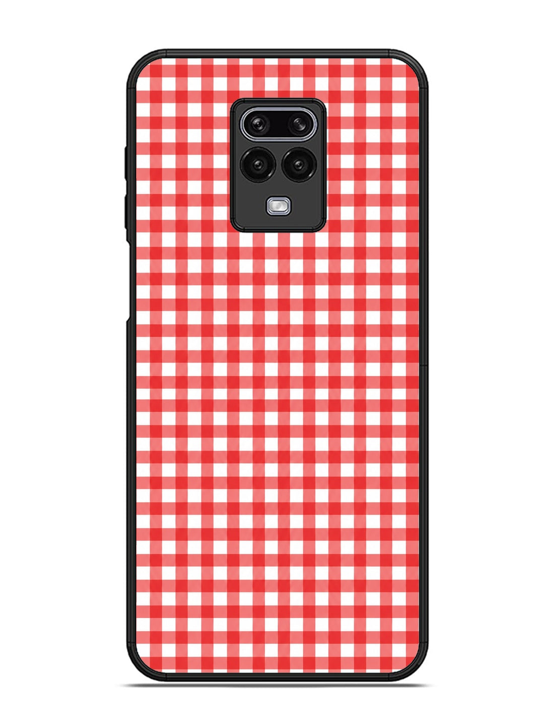 XIAOMI Redmi Note 9 Pro Gingham Checks Red