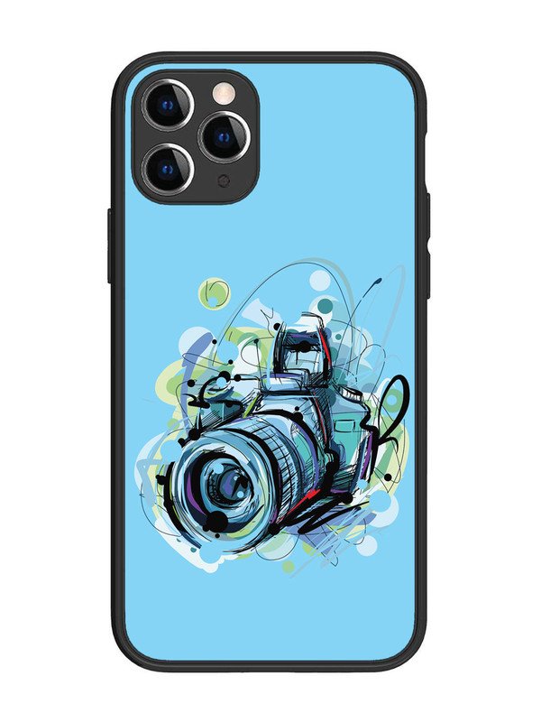 iPhone 11 Pro Camera Blue Background