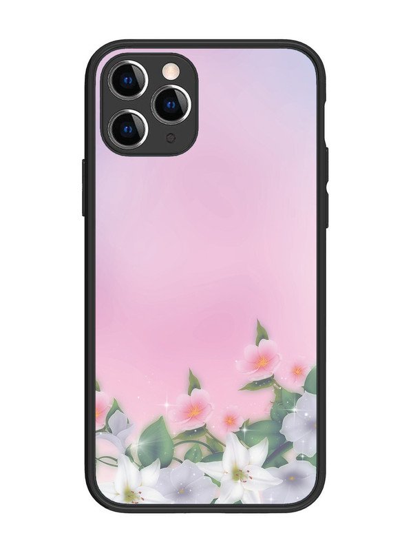 iPhone 11 Pro Pink Floral Elegance