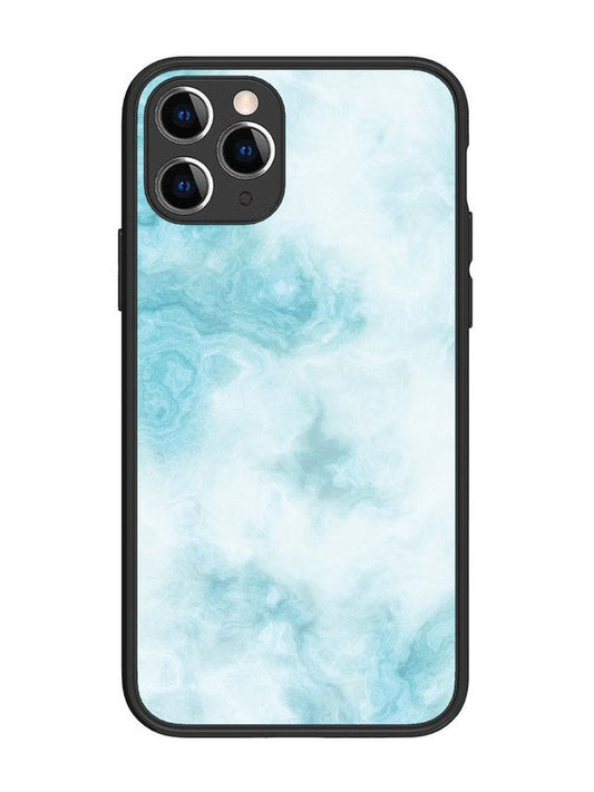 iPhone 11 Pro Light Blue with White Ocean Marble