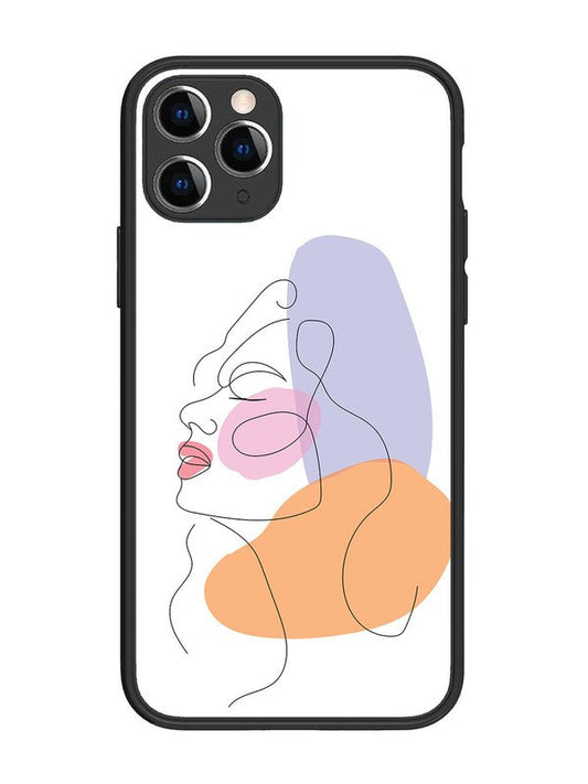 iPhone 11 Pro Line Art Girl Face
